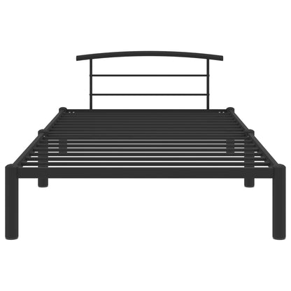 Estrutura de cama 100x200 cm metal preto