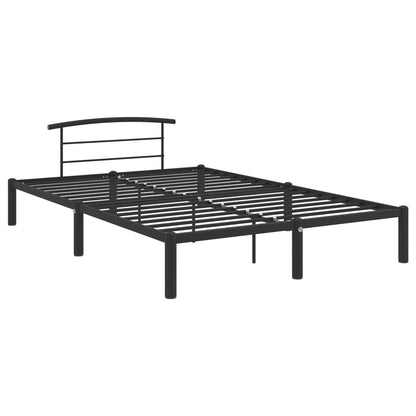 Estrutura de cama 140x200 cm metal preto