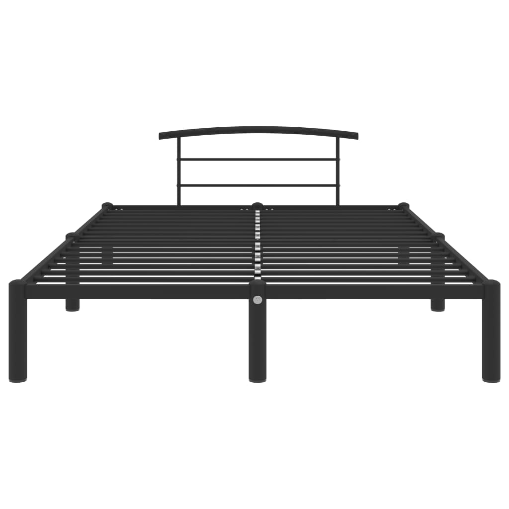 Estrutura de cama 140x200 cm metal preto