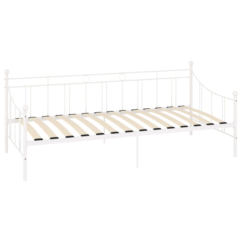 Estrutura sofá-cama 90x200 cm metal branco