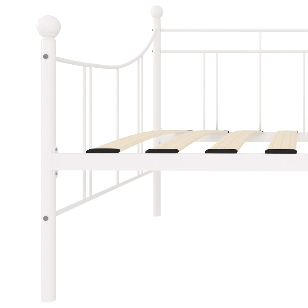 Estrutura sofá-cama 90x200 cm metal branco