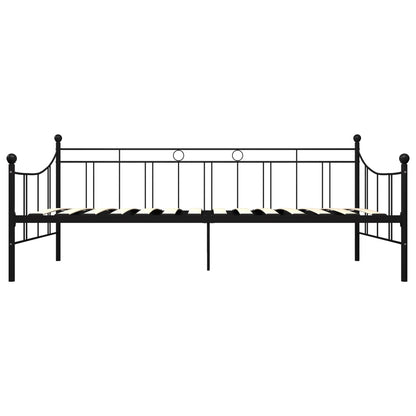 Estrutura sofá-cama 90x200 cm metal preto