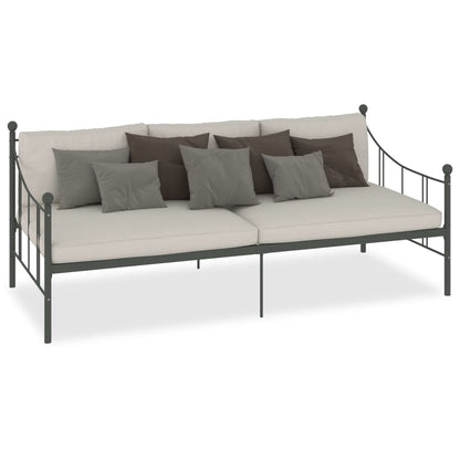 Estrutura sofá-cama 90x200 cm metal cinzento