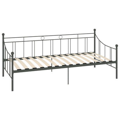 Estrutura sofá-cama 90x200 cm metal cinzento