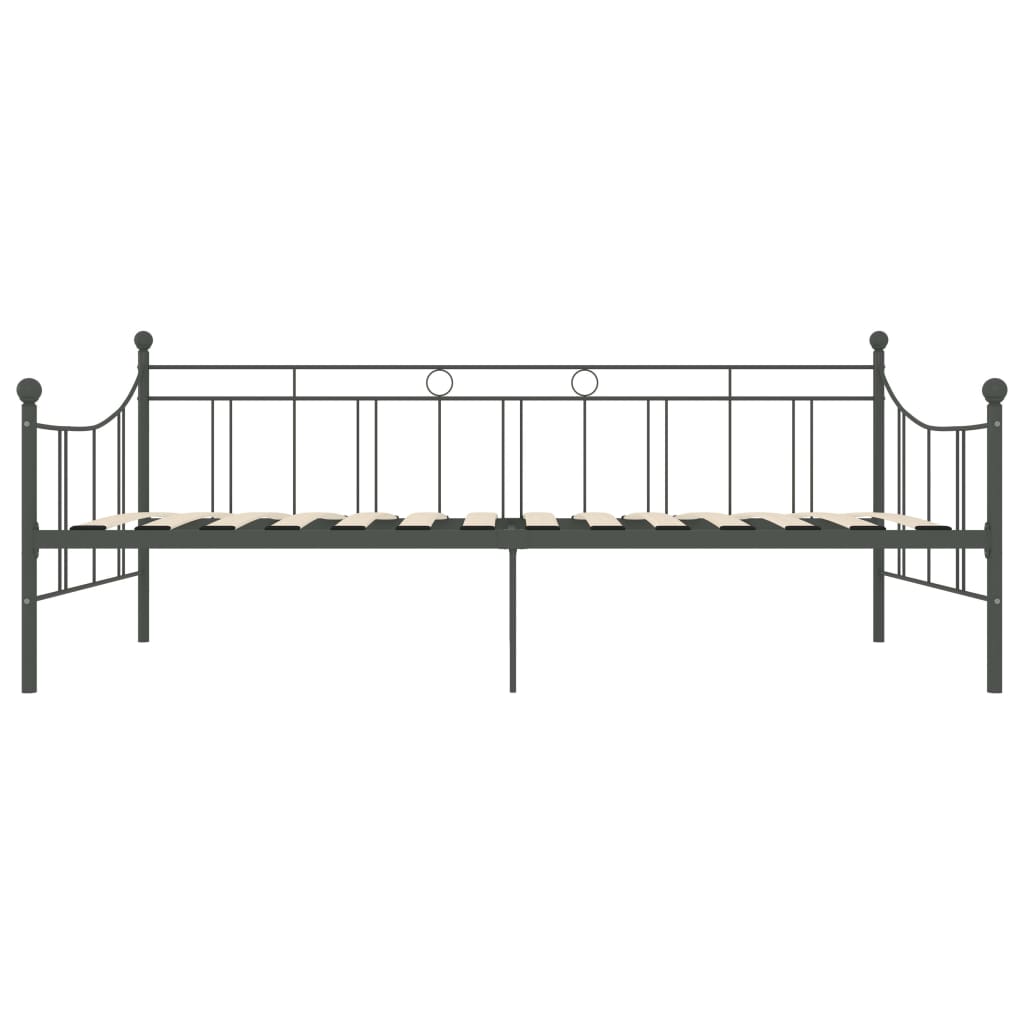 Estrutura sofá-cama 90x200 cm metal cinzento