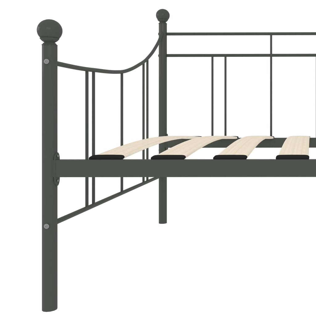 Estrutura sofá-cama 90x200 cm metal cinzento