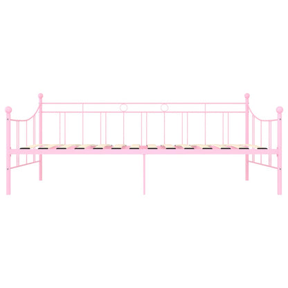 Estrutura sofá-cama 90x200 cm metal rosa