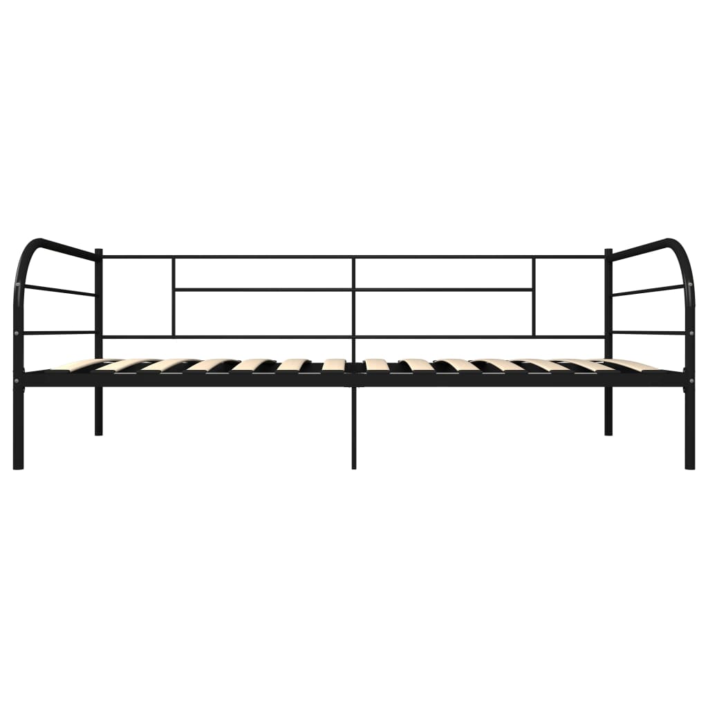 Estrutura sofá-cama 90x200 cm metal preto