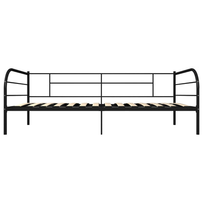 Estrutura sofá-cama 90x200 cm metal preto