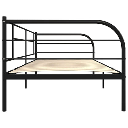 Estrutura sofá-cama 90x200 cm metal preto