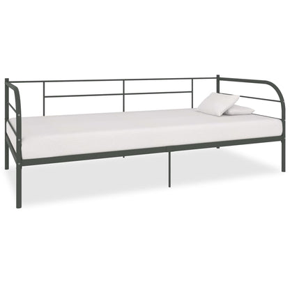 Estrutura sofá-cama 90x200 cm metal cinzento