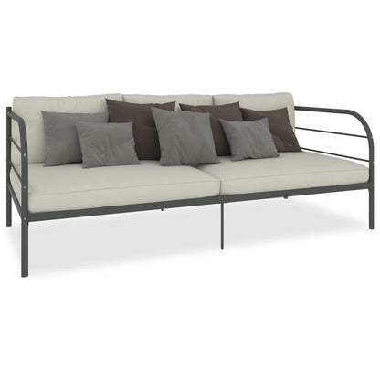 Estrutura sofá-cama 90x200 cm metal cinzento