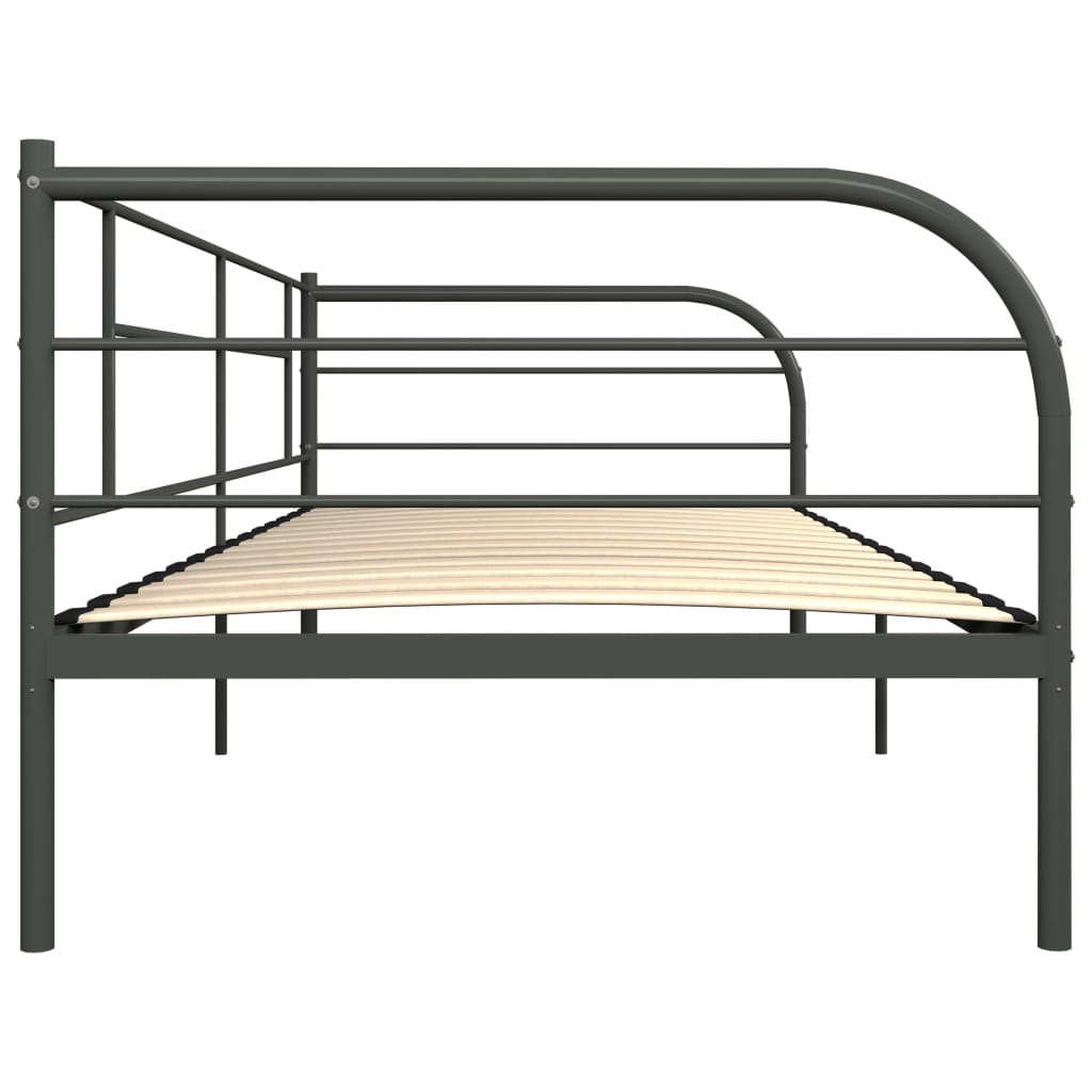 Estrutura sofá-cama 90x200 cm metal cinzento