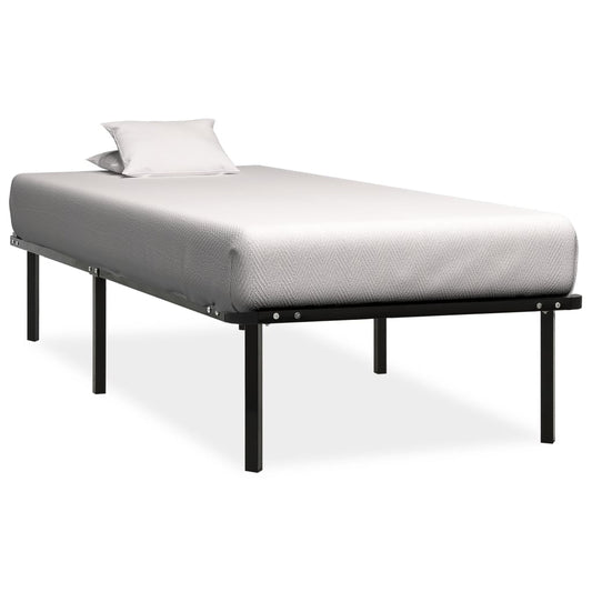 Estrutura de cama 100x200 cm metal preto