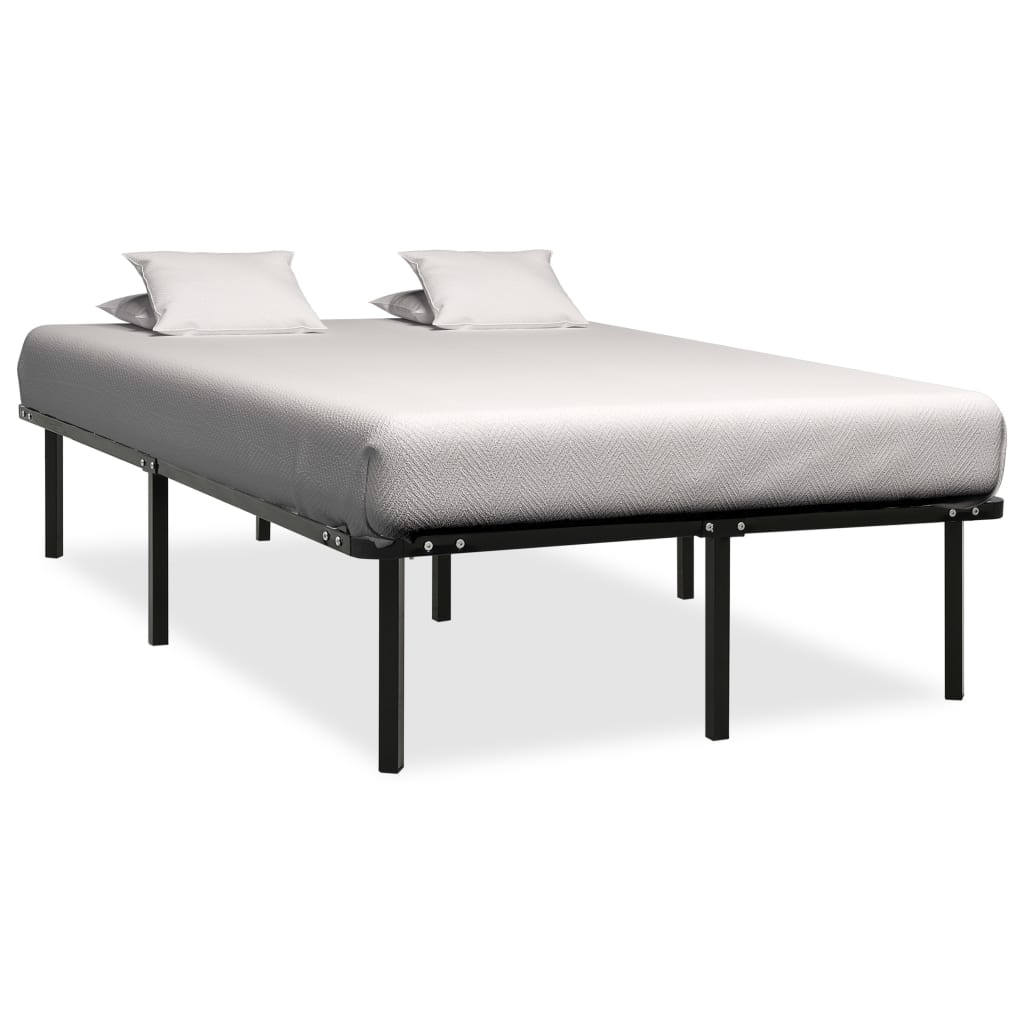 Estrutura de cama 140x200 cm metal preto