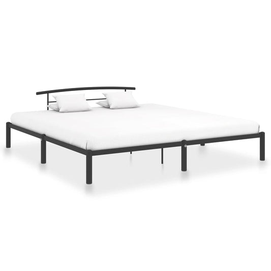 Estrutura de cama 200x200 cm metal preto