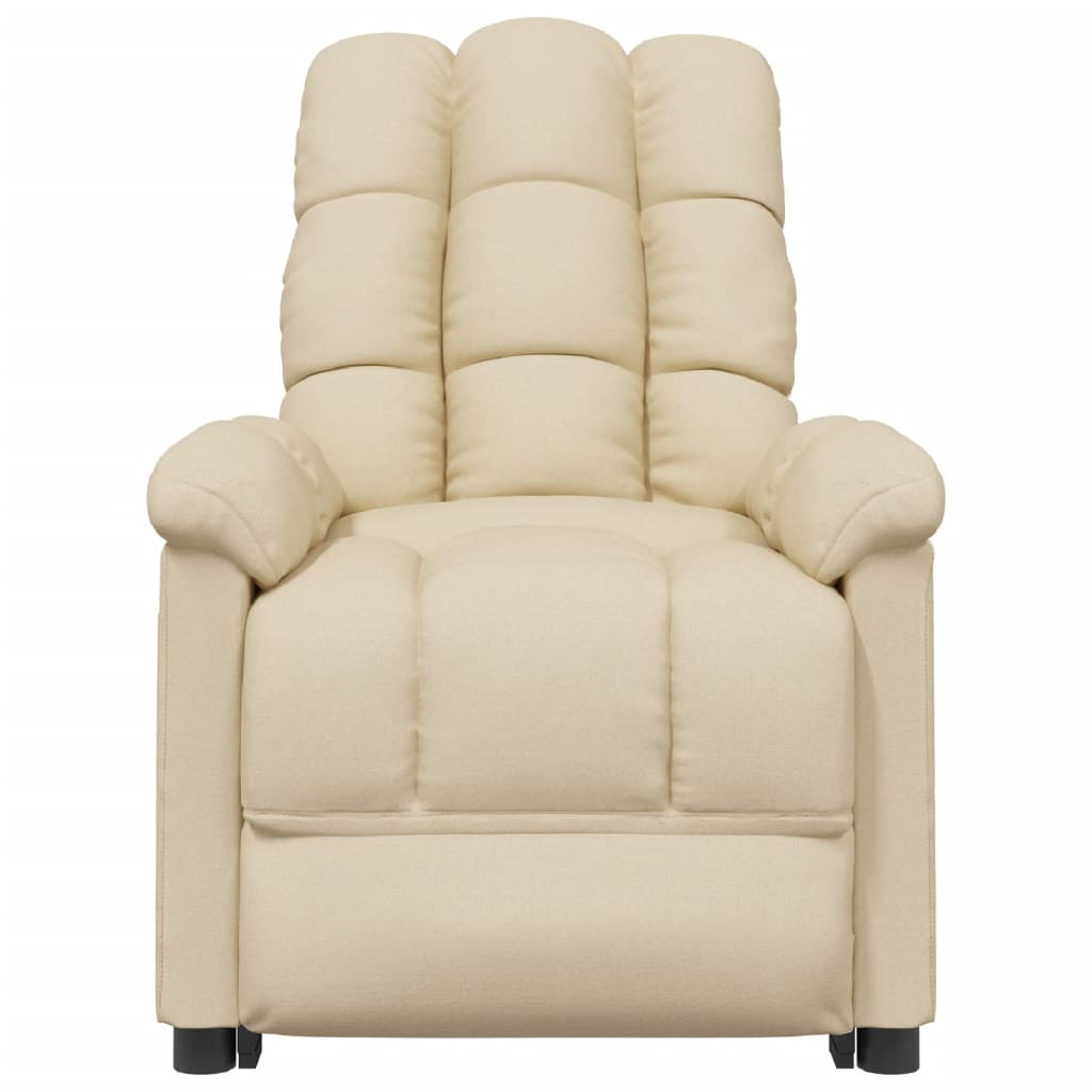 Poltrona Relax Celin Reclinável em Tecido Premium - Creme - Design Moderno