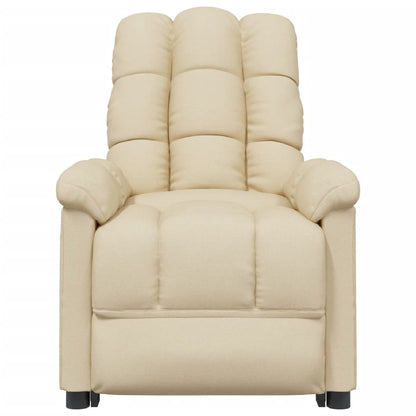 Poltrona Relax Celin Reclinável em Tecido Premium - Creme - Design Moderno