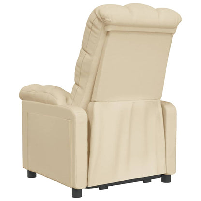 Poltrona Relax Celin Reclinável em Tecido Premium - Creme - Design Moderno