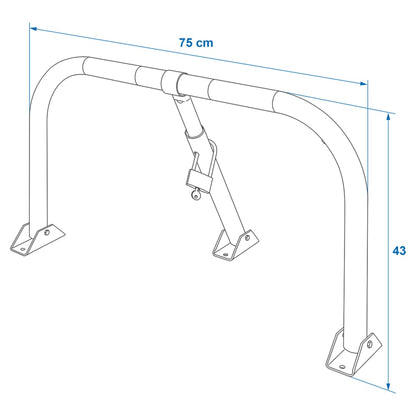 ProPlus Barreira de estacionamento com cadeado