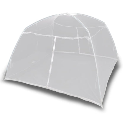 Tenda de campismo 200x150x145 cm fibra de vidro branco