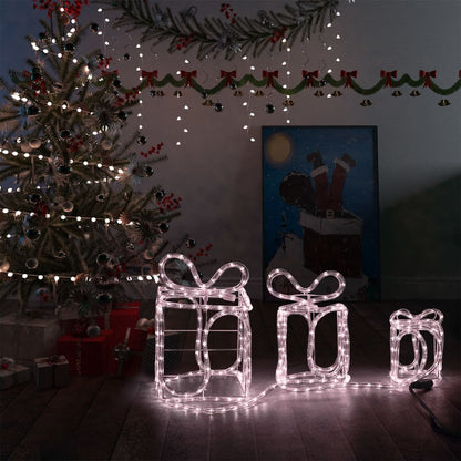 Caixas presente de Natal com 180 luzes LED interior/exterior