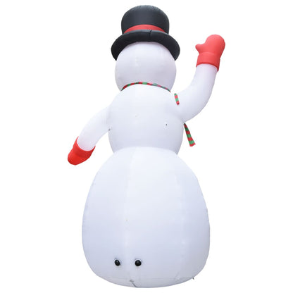 Boneco de Neve Insuflável de Natal com LED IP44 - 600 cm XXL