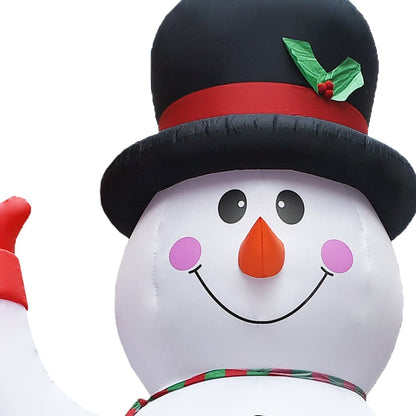 Boneco de Neve Insuflável de Natal com LED IP44 - 600 cm XXL