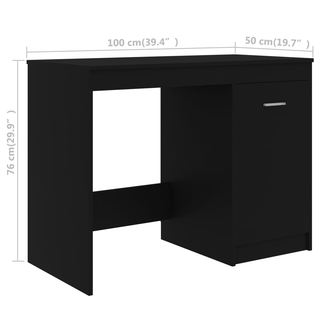 Secretária Hommy de 140cm - Preto - Design Moderno