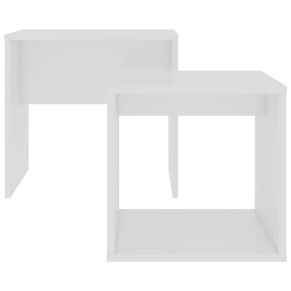 Conjunto mesas de centro 48x30x45 cm contraplacado branco