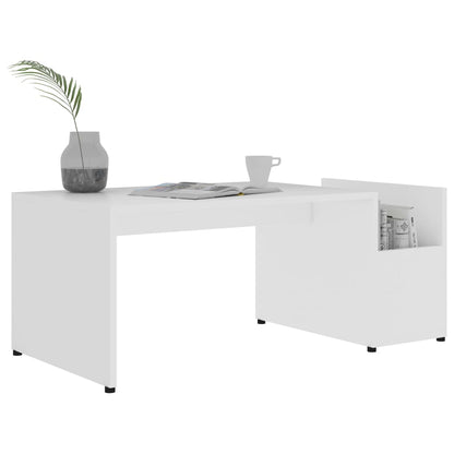 Mesa de centro 90x45x35 cm contraplacado branco