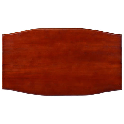 Mesa de centro clássica 90x50x40 cm mogno maciço castanho