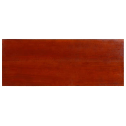 Mesa consola 90x30x75 cm mogno maciço castanho clássico