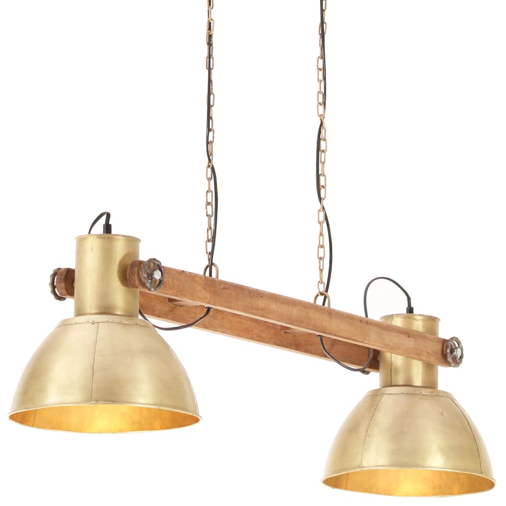 Candeeiro suspenso industrial 25 W 109 cm E27 bronze