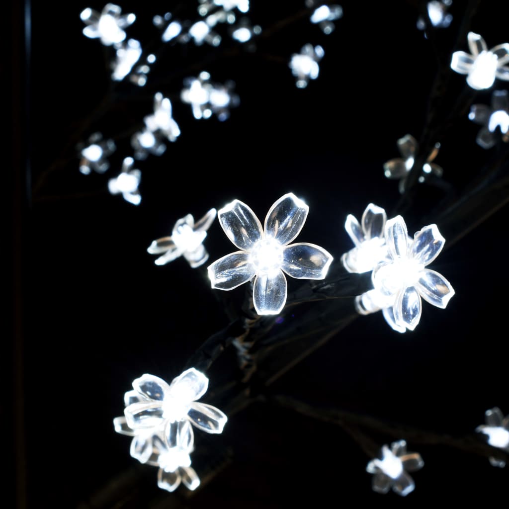 Árvore de Natal 120 LED flor cerejeira luz branco frio 150 cm