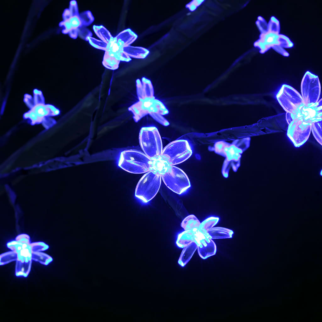 Árvore de Natal 120 luzes LED flor cerejeira luz azul 150 cm