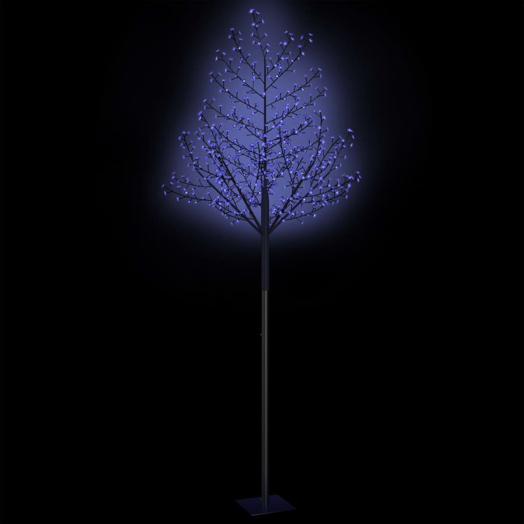 Árvore de Natal 600 LED flor cerejeira luz azul 300 cm