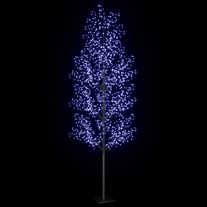 Árvore de Natal 1200 luzes LED flor cerejeira luz azul 400 cm