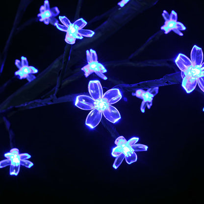 Árvore de Natal 1200 luzes LED flor cerejeira luz azul 400 cm