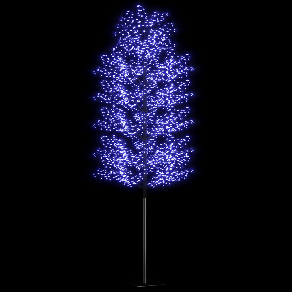 Árvore de Natal 2000 luzes LED flor cerejeira luz azul 500 cm