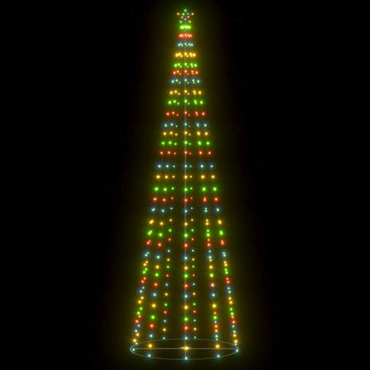 Árvore de Natal em cone 330 luzes LED multicor 100x300cm