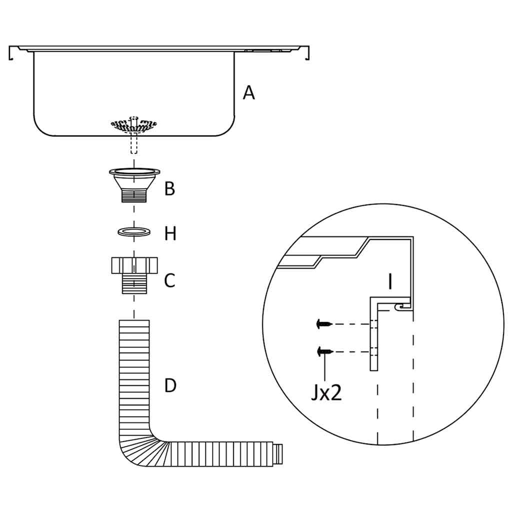 Lava-louça cozinha + escorredor aço inox prateado