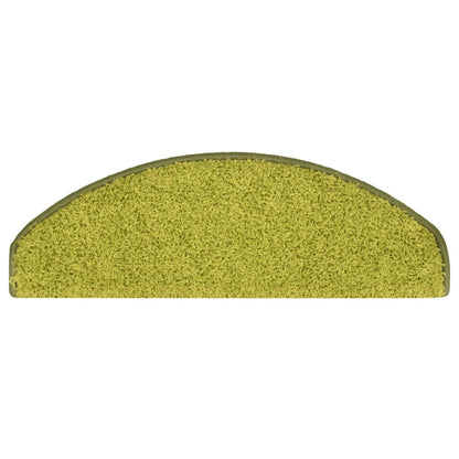 Tapete/carpete para degraus 15 pcs 65x21x4 cm verde