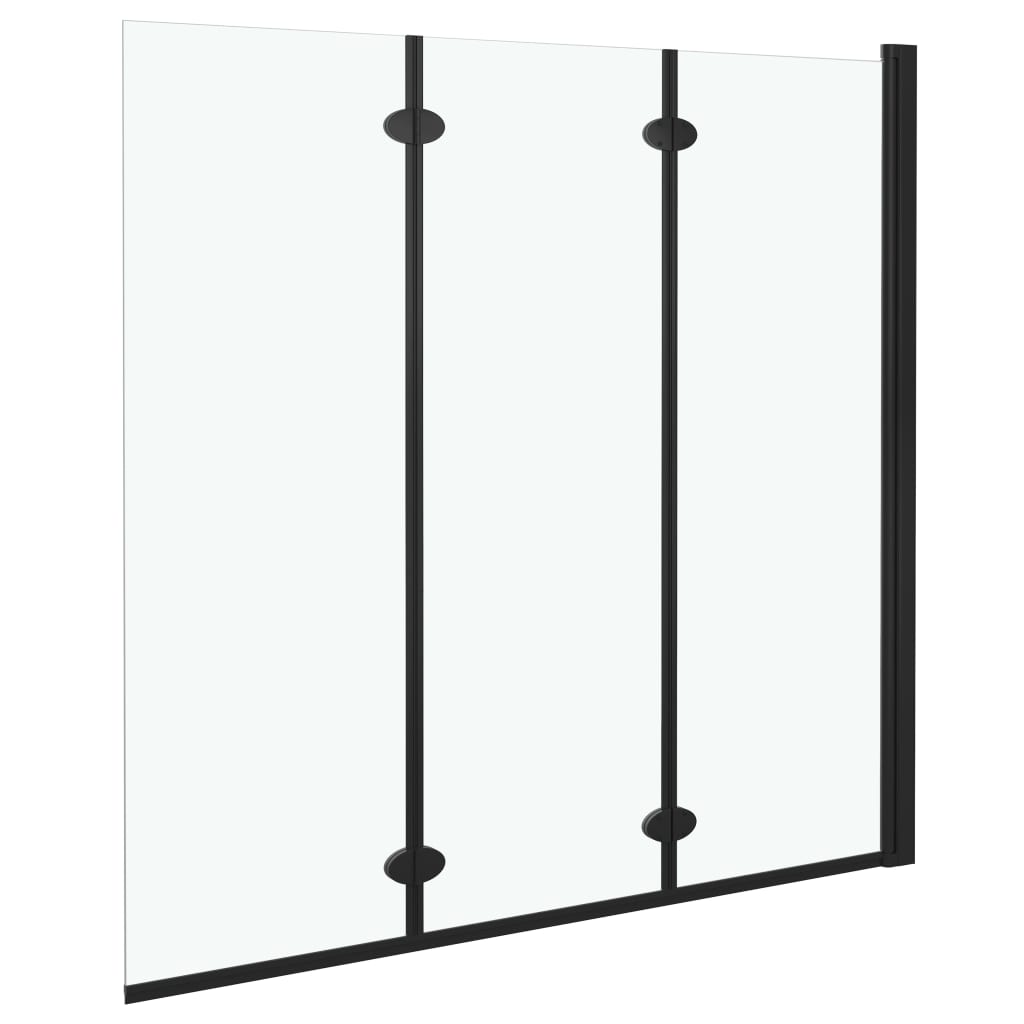 Divisória de Chuveiro Dobrável com 3 Paineis ESG 130x138 cm - Design Moderno