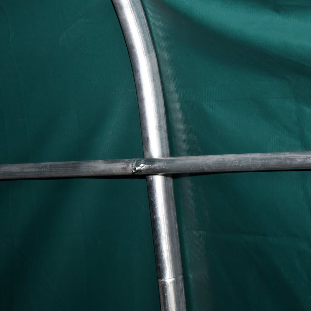 Tenda para gado removível PVC 550 g/m² 3,3x6,4 m verde-escuro