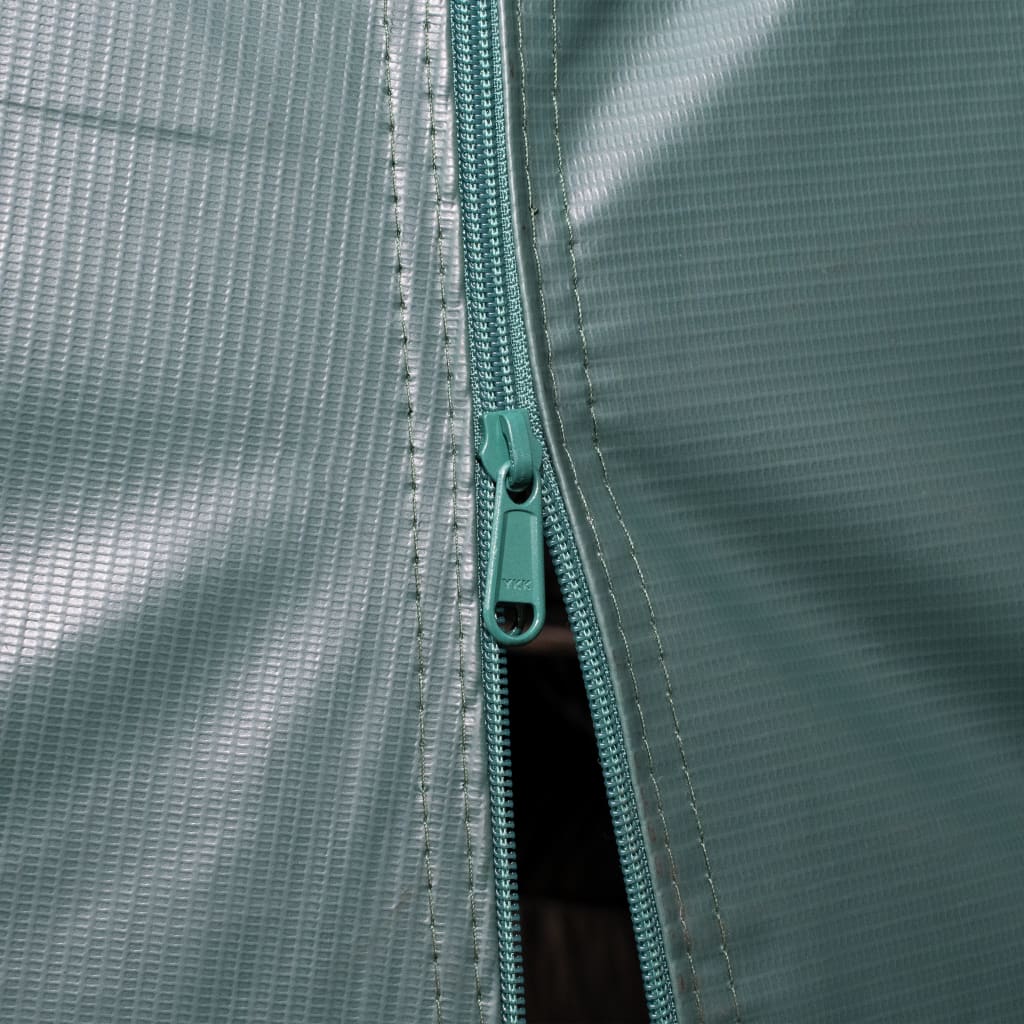 Tenda para gado removível PVC 550 g/m² 3,3x6,4 m verde-escuro