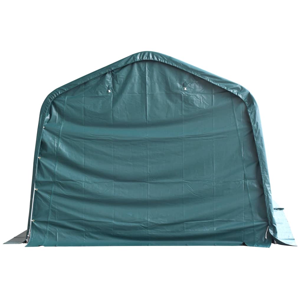 Tenda para gado removível PVC 550 g/m² 3,3x8 m verde escuro