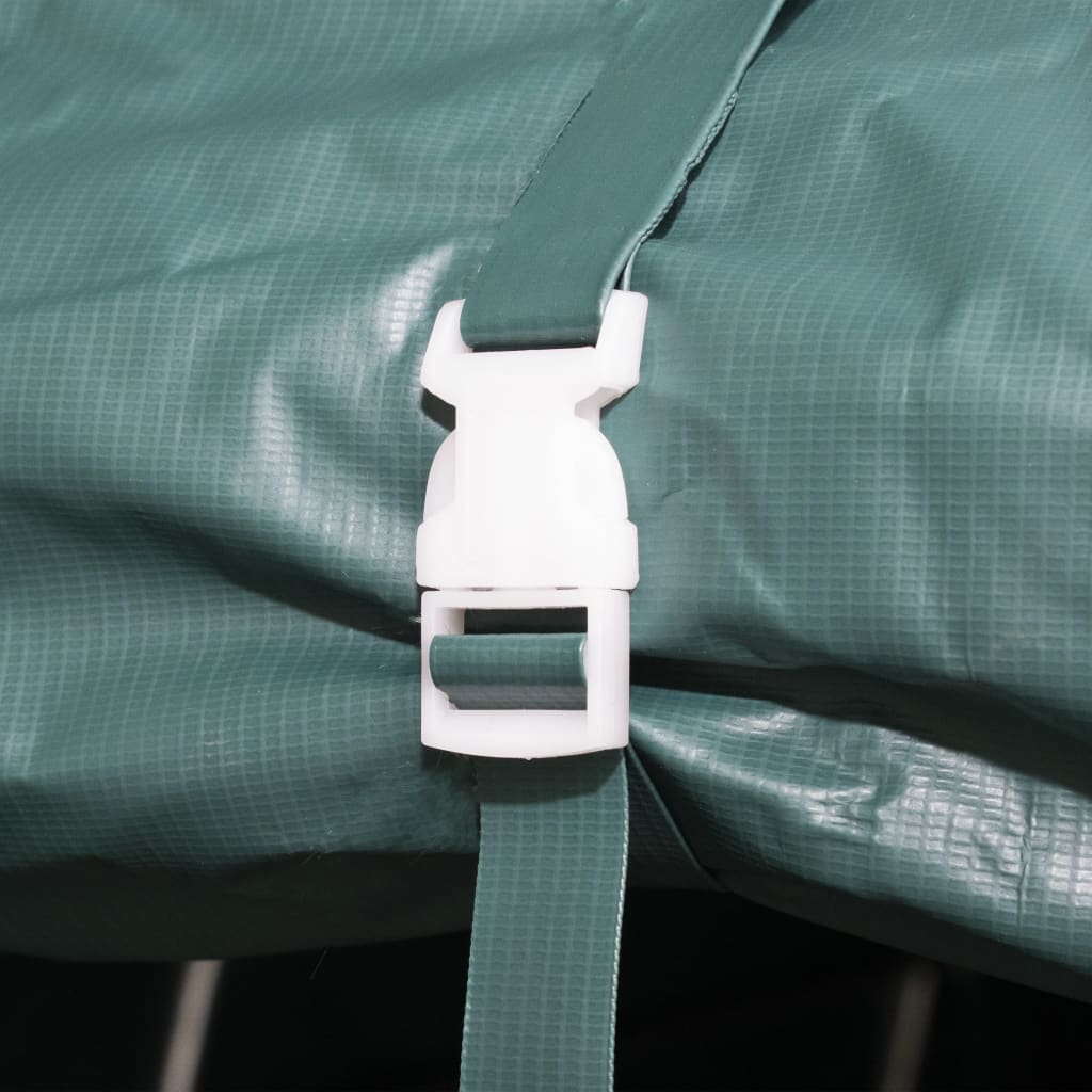 Tenda para gado removível PVC 550 g/m² 3,3x8 m verde escuro