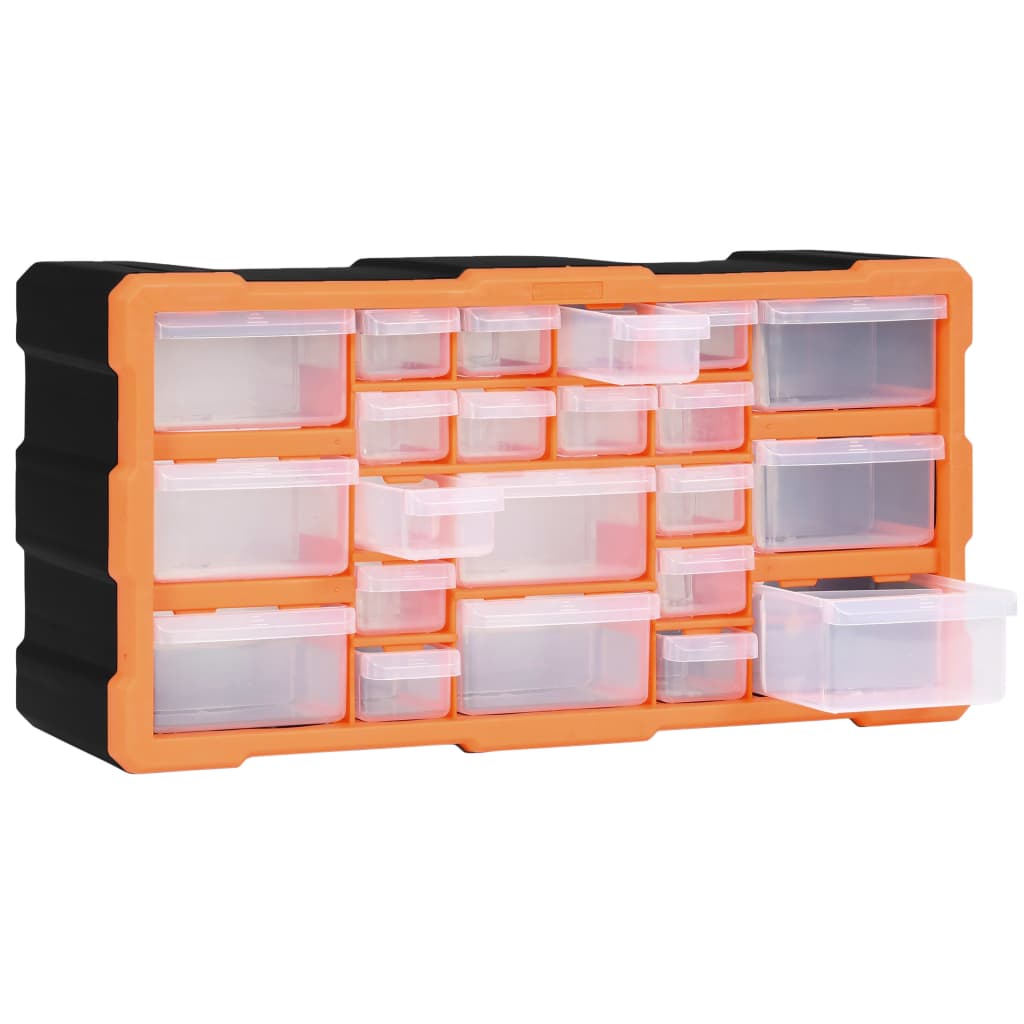 Caixa organizadora com 22 gavetas 49x16x25,5 cm