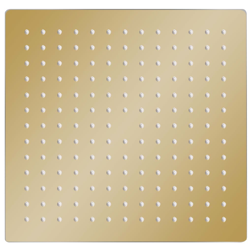 Cabeça de chuveiro quadrada 30x30 cm aço inoxidável dourado